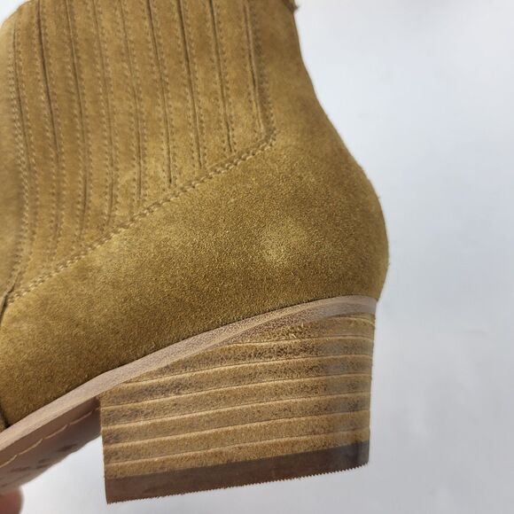Marc Fisher LTD Yarita Ankle Chelsea Bootie Brown Suede Pull On 6.5M - Picture 10 of 11